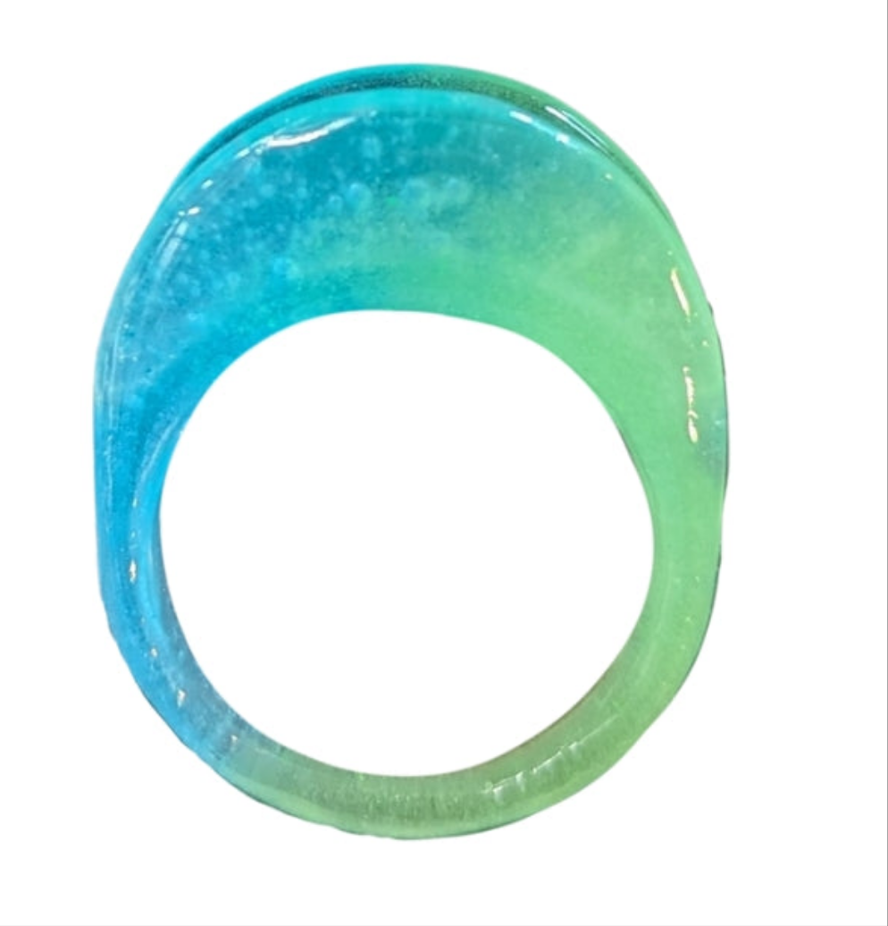 Angle Right FyberRing Glow Green/Blue