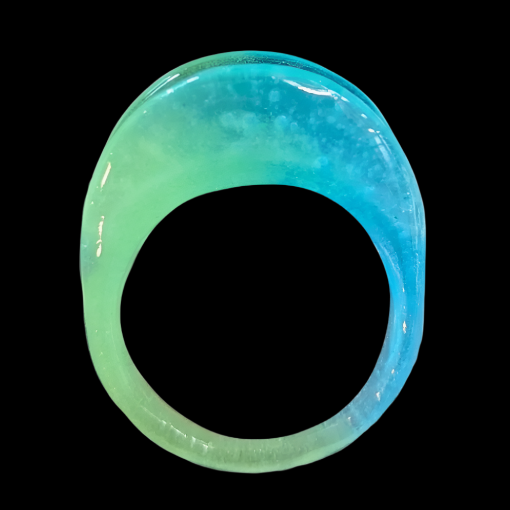 Angle Right FyberRing Glow Green/Blue