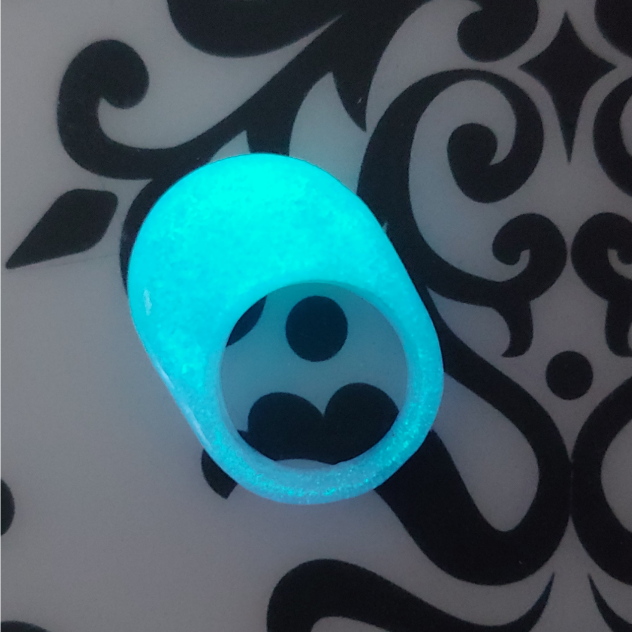 Angle Right FyberRing Glow Blue/Purple