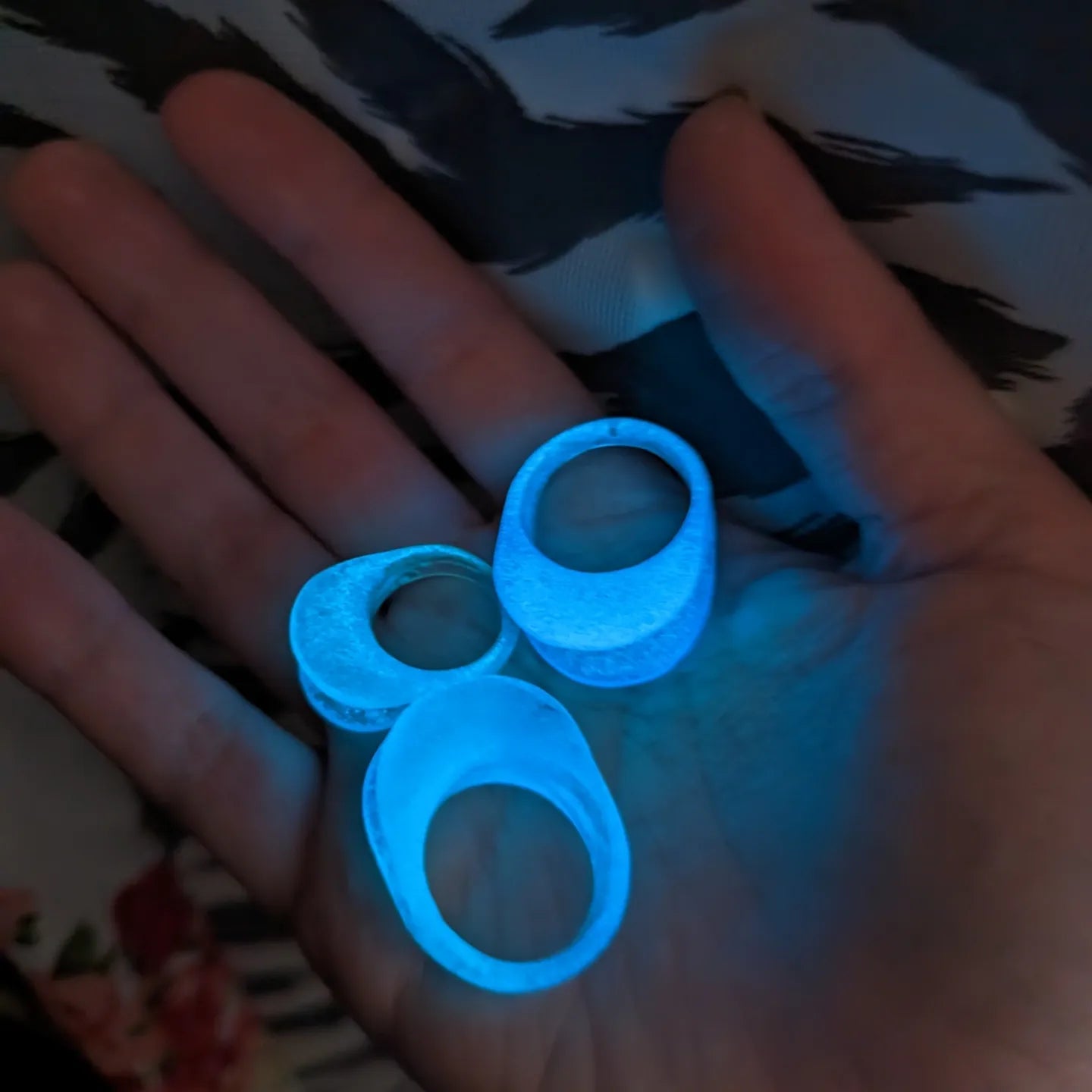 Angle Right FyberRing Glow Blue/Purple