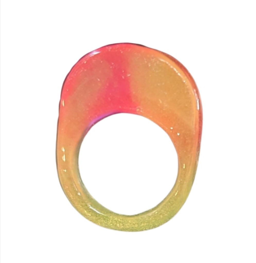 Angle Right FyberRing Glow Pink/Orange