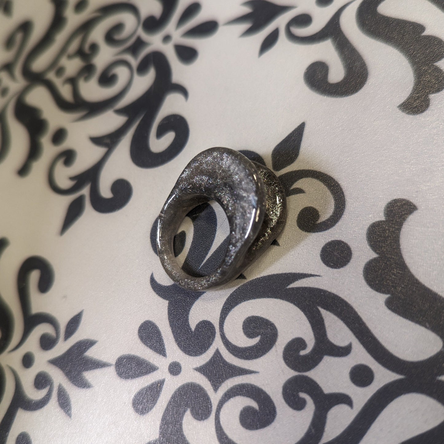 Angle Right FyberRing Silver