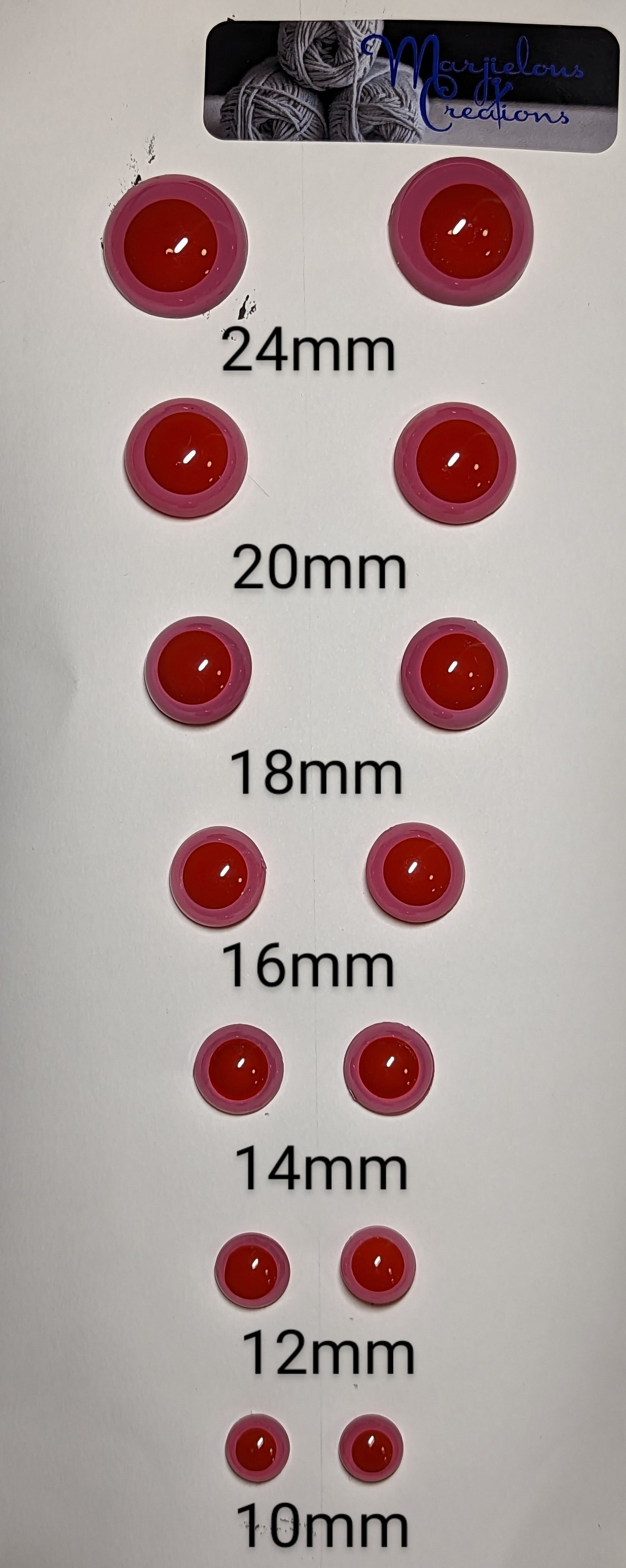 Red & Pink Safety Eyes
