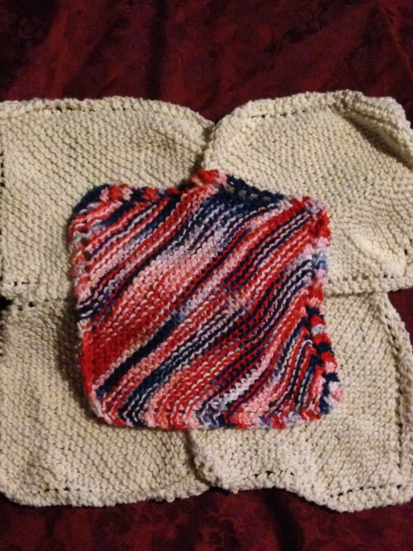 Crocheted & Knit Cotton Dishcloth