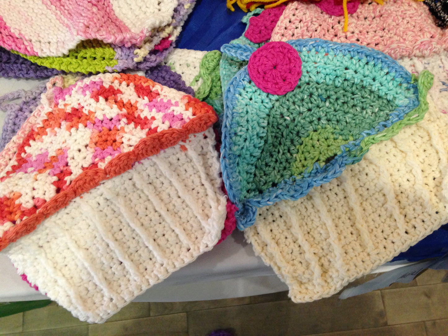 Crocheted & Knit Cotton Dishcloth